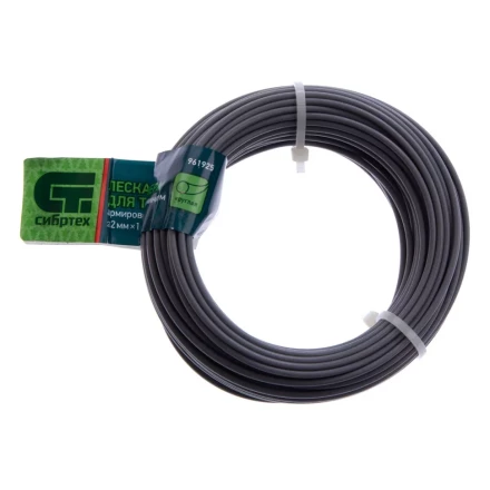 Леска для триммера круглая, армированная алюминием, 2.0 мм х 15 м, Россия Сибртех 961925 купить в Кургане