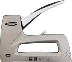 Степлер мебельный (Aluminium 140) алюм. корпус рег. удара тип скобы 140 300 6-14 мм GROSS 41007
