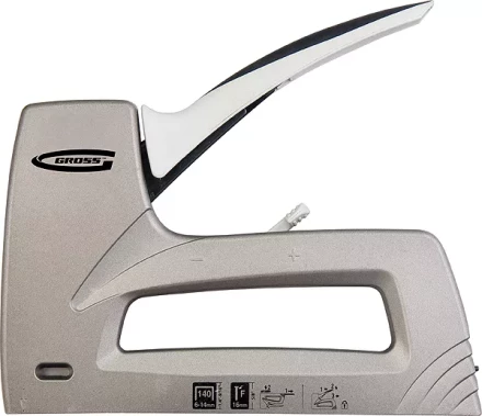 Степлер мебельный (Aluminium 140) алюм. корпус рег. удара тип скобы 140 300 6-14 мм  GROSS 41007 купить в Кургане
