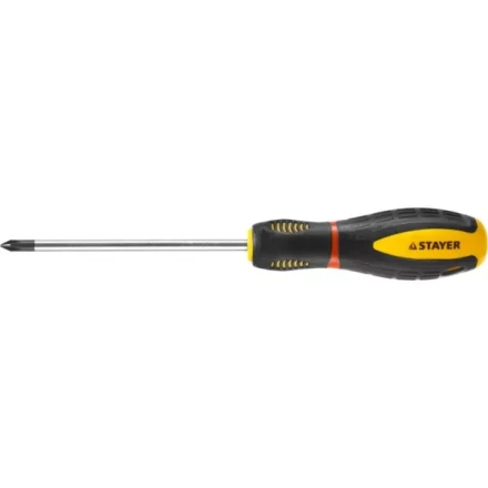 Отвертка STAYER &quot;PROFI&quot; &quot;PROTech&quot;, двухкомп рукоятка, намагниченная, Cr-Mo, PH1x100мм 25132-1-10_z02 купить в Кургане