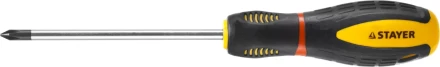 Отвертка STAYER &quot;PROFI&quot; &quot;PROTech&quot;, двухкомп рукоятка, намагниченная, Cr-Mo, PH1x100мм 25132-1-10_z02 купить в Кургане