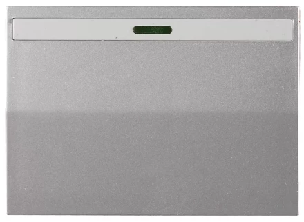 Выключатель СВЕТОЗАР &quot;ЭФФЕКТ&quot; одноклав., с эффектом свечения, без вставки и рамки, цвет светло-серый металлик, 10A/~250B SV-54431-SM купить в Кургане