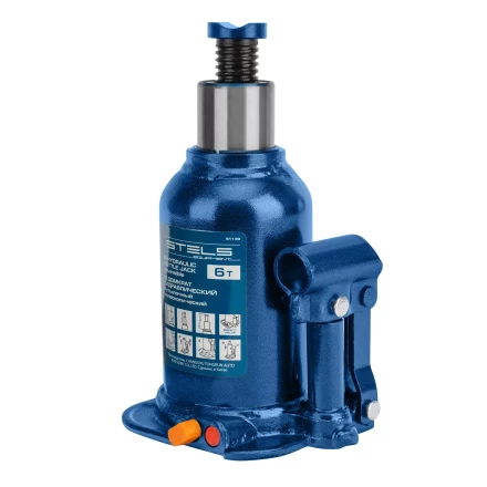 Домкрат гидравлический бутылочный телескопический Stels 51149, 6 т, подъем 180-410 мм 51149 купить в Кургане