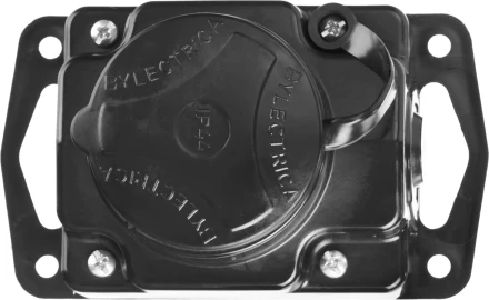 Колодка СИБИН для удлинителя, 1 гнездо, заземление, защитные крышки, IP44, макс мощность 3500Вт 55114-1 купить в Кургане