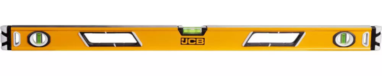 Уровень JCB коробчатый, магнитный, 2 фрезерованные базовые поверхности, 3 ампулы, крашенный, с ручками, 0,5мм/м, 90см JBL004 купить в Кургане