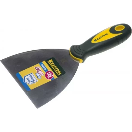 Шпательная лопатка KRAFTOOL с 2-компонент ручк, профилиров нержав полотно, 125мм 10035-125 купить в Кургане