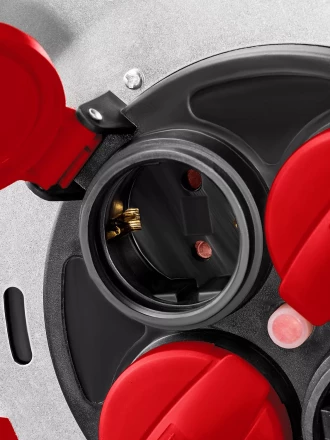 Силовые удлинители на стальной катушке  HEAVY DUTY 4.0, кабель КГ 3х2,5 кв мм 55086-50 купить в Кургане