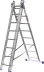 Лестница ЗУБР универсальная, трехсекционная со стабилизатором, 8 ступеней 38831-08 купить в Кургане
