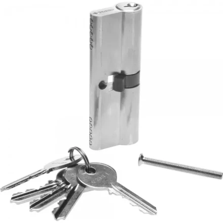 Механизм ЗУБР "МАСТЕР" цилиндровый, тип "ключ-ключ", цвет хром, 5-PIN, 80мм 52101-80-2 купить в Кургане