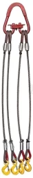 Строп канатный четырехветвевой 4СК 5 т L=8 м Звено РТ-3 с кч Гост 2.0 т опрессовка
