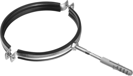 ЗУБР &quot;МАСТЕР&quot;. Хомут трубный с гайкой, оцинкованный, в комплекте с сантехнической шпилькой и дюбелем, 6&quot;, 1шт 37866-159-166 купить в Кургане