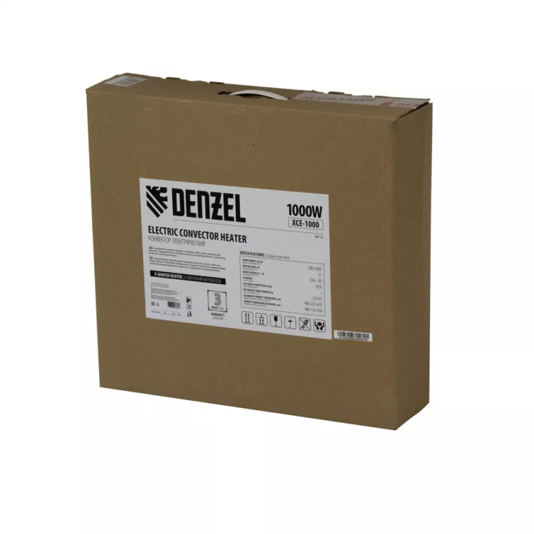 Конвектор электрический XCE-1000, 230 В, 1000 Вт, X-образный нагреватель Denzel 98115 купить в Кургане