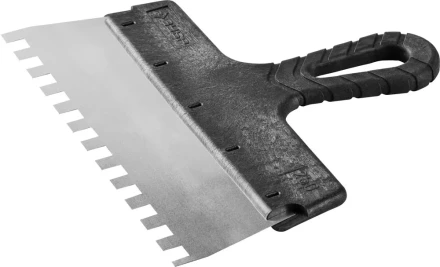 Шпатель ЗУБР &quot;МАСТЕР&quot; ФАСАДНЫЙ, нержавеющее полотно, 250мм, зуб 10х10мм 10078-25-10 купить в Кургане