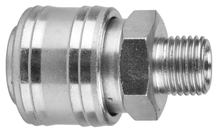 Переходник KRAFTOOL &quot;EXPERT QUALITAT&quot; для пневмоинструмента, резьба 1/4&quot; &quot;папа&quot; - быстросъемное соединение &quot;мама&quot; 6594 купить в Кургане