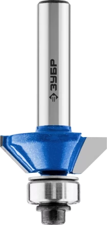 ЗУБР 25.4 x 8 мм, фреза кромочная калевочная (фасочная) №9, Профессионал (28711-25.4) купить в Кургане