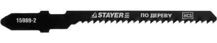 Полотна STAYER &quot;PROFI&quot;, T119BO, для эл/лобзика, HCS, по дереву, ДСП, фигур. рез, EU-хвост., шаг 2мм, 50мм, 2шт 15989-2_z01 купить в Кургане