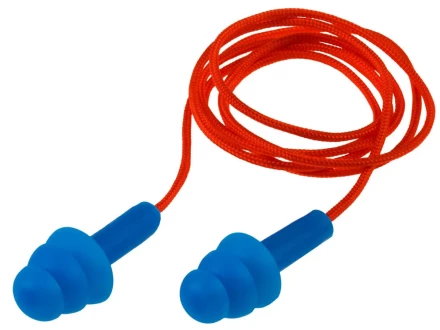 Противошумные вкладыши ЗУБР &quot;ЭКСПЕРТ&quot; многоразовые со шнурком, термопластичный эластомер, 26 Дб 11186 купить в Кургане