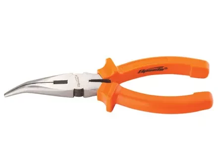 Длинногубцы изогнутые Classic 160 мм шлифованные пластмассовые рукоятки SPARTA 17411 купить в Кургане