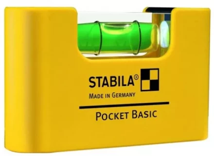 Уровень тип  Pocket Basic  70x20x40мм 1 горизонтальный уровень точность ±1мм/м   STABILA купить в Кургане