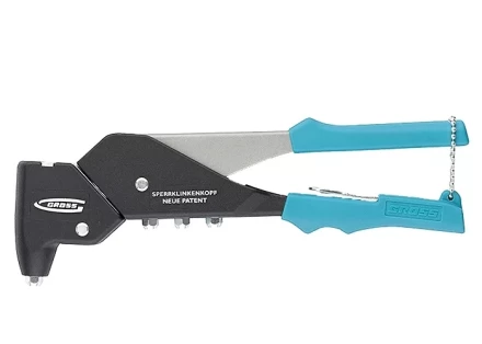 Заклёпочник литой усиленный поворотный 0-360* заклёпки 2,4-4,8мм GROSS 40405 купить в Кургане