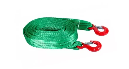 Буксир текстильный ленточный TOR БТЛ 6,0 т 8,0 м (крюк-крюк) 1048810 купить в Кургане