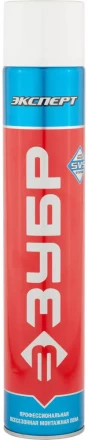 Пена ЗУБР &quot;ЭКСПЕРТ&quot;, монтажная, адаптерная, всесезонная, 750мл 41143_z01 купить в Кургане