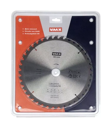Диск пильный ф250х30 z40 дерево VMX 512435 купить в Кургане