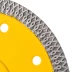 Диск алмазный отрезной Denzel 125 х 22,2мм, сплошной, супертонкий, горячий пресс, сухой/мокрый рез 73058 купить в Кургане