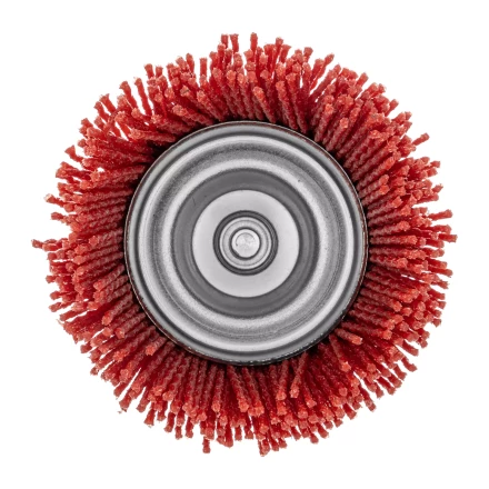 Щетка для дрели, 75 мм, Чашка, со шпилькой, нейлоновая щетина Denzel 74436 купить в Кургане