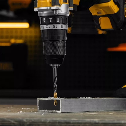 Сверло спиральное по металлу 6 x 93мм, Р6М5, Golden Tip, многогранная заточка Denzel 718278 купить в Кургане