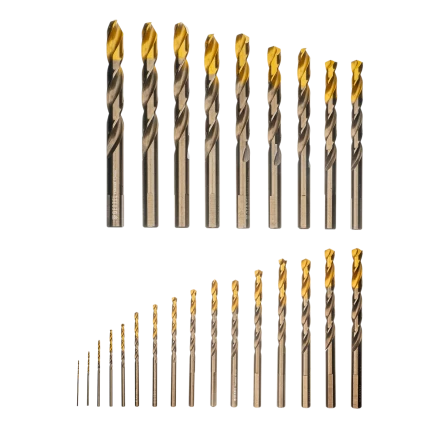 Набор сверл по металлу Denzel 723010, 1-13 мм, Р6М5К8-TiN, Golden Tip, 25 шт купить в Кургане