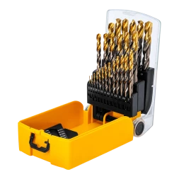 Набор сверл по металлу Denzel 723010, 1-13 мм, Р6М5К8-TiN, Golden Tip, 25 шт