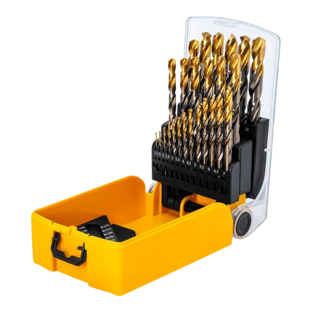 Набор сверл по металлу Denzel 723010, 1-13 мм, Р6М5К8-TiN, Golden Tip, 25 шт купить в Кургане