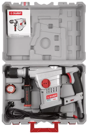 Перфоратор ЗУБР SDS-Max, 10Дж, 1250Вт, кейс ЗПМЭ-1250ЭК купить в Кургане