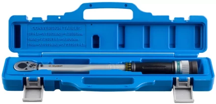 Ключ динамометрический ЗУБР &quot;ЭКСПЕРТ&quot;, с кольцевым фиксатором, точность  +/- 4%, 3/8&quot;, 19 - 110 Нм 64083-110 купить в Кургане