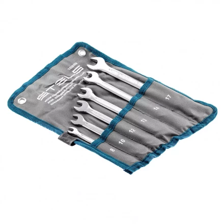 Набор ключей комбинированных 6 шт 8-17 мм,  антислип Stels 15282 купить в Кургане