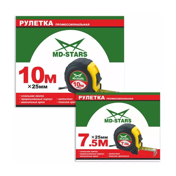 Рулетка измерительная MD-STARS 56-10025 купить в Кургане