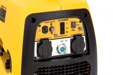 Генератор инверторный GT-3200iSE, 3.2 кВт, 230 В, бак 6 л, закрытый корпус, электростартер Denzel 94703 купить в Кургане