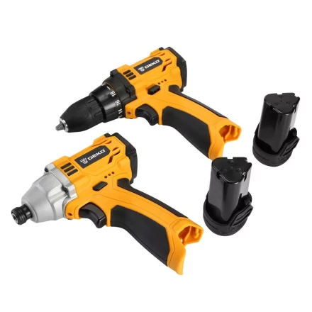 Набор аккумуляторного инструмента DEKO Гайковерт DKIS12 + Дрель DKCD12, 063-4107 купить в Кургане