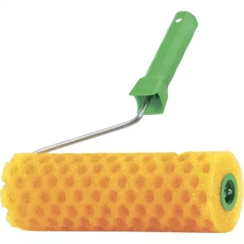 Валик &quot;СТРУКТУРНЫЙ&quot; поролоновый с ручкой, &quot;горошек&quot;, 240 мм СИБРТЕХ 80238 купить в Кургане