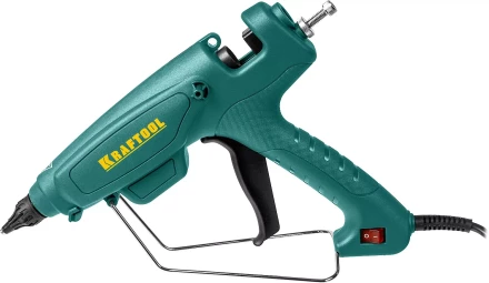 Пистолет клеевой (термоклеящий) &quot;PRO&quot;, KRAFTOOL 06843-220-12, эл, двухкомп корпус, рабоч темп 193град, выход клея 1,2кг/час, d=12мм, 220Вт 06843-220-12 купить в Кургане