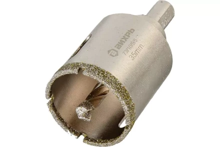 Коронка алмазная Вихрь по керамограниту/керамике, 35 мм 73/10/9/5 купить в Кургане