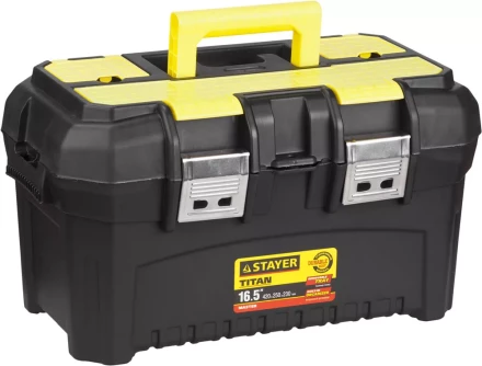 Ящик для инструмента &quot;TITAN-16&quot; пластиковый, STAYER 38016-16 купить в Кургане