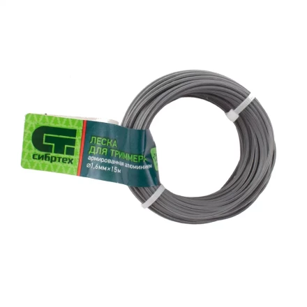 Леска для триммера звезда, армированная алюминием, 1.6 мм х 15 м, Россия Сибртех 961955 купить в Кургане