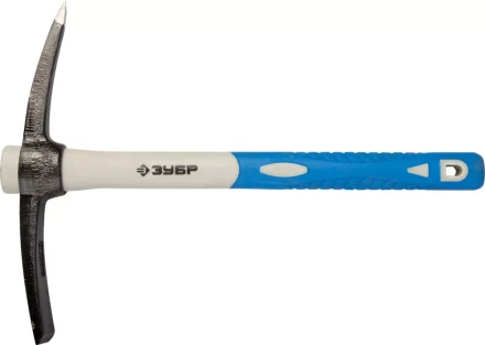 Кирка ЗУБР кованая, с обратной двухкомпонентной фиберглассовой рукояткой, 500г 20175-05 купить в Кургане
