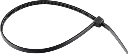 Хомуты 150 х 2.5 мм пластмассовые черные 100 шт СИБРТЕХ 45545 купить в Кургане