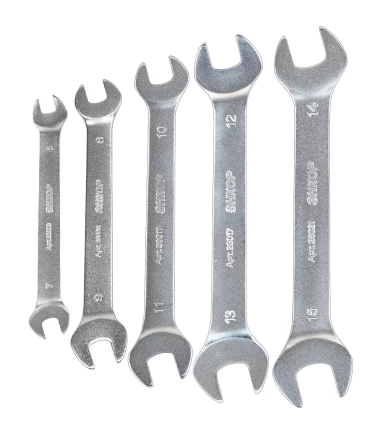 Набор ключей рожковых 5шт чехол Энкор 26066 купить в Кургане