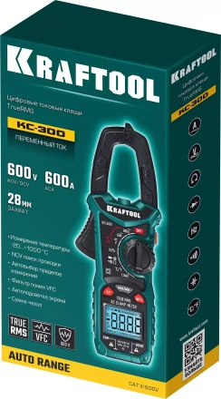 Токовые клещи цифровые  KC-300 59832 купить в Кургане