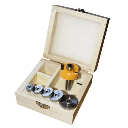 Набор фрез кромочных фальцевых 6 подшипников хвостовик 12 мм 46329 купить в Кургане