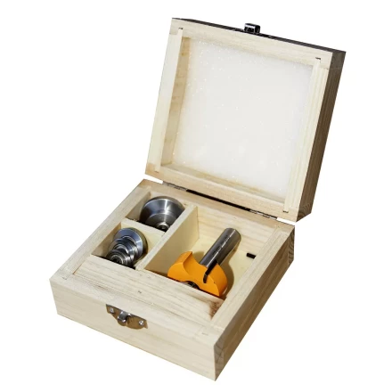 Набор фрез кромочных фальцевых 6 подшипников хвостовик 12 мм 46329 купить в Кургане